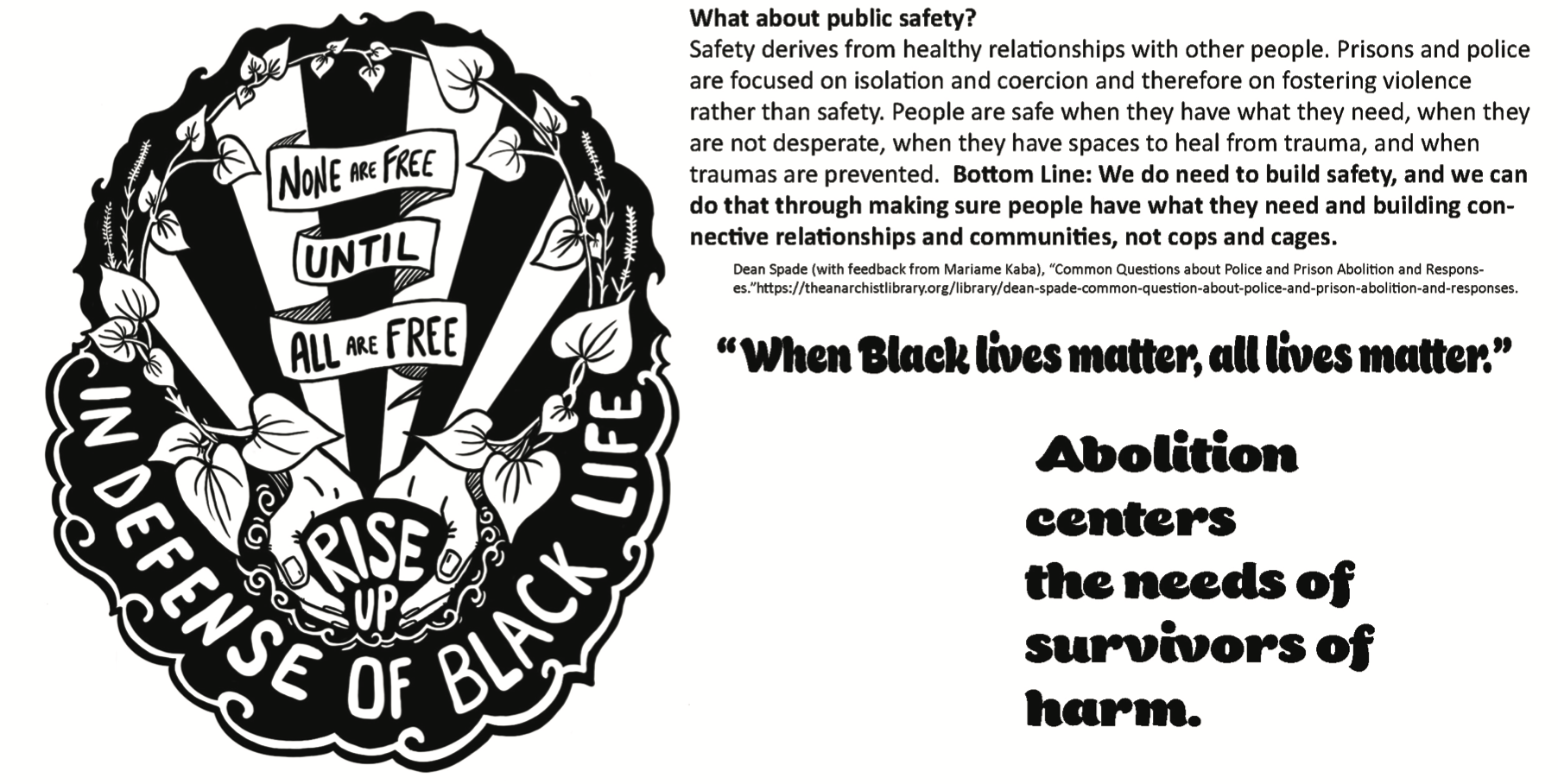 When black lives matter all lives matter + dean spade comments